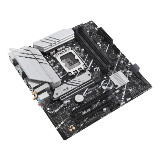 Mainboard|ASUS|Intel B760 Express|LGA1700|Micro-ATX|Memory DDR4|Memory slots 4|3xPCI-Express 4.0 16x|2xM.2|2xHDMI|1xDisplayPort|4xUSB 2.0|2xUSB 3.2|1xPS/2|1xRJ45|3xAudio port|PRIMEB760M-AWIFID4 Mainboard|ASUS|Intel B760 Express|LGA1700|Micro-ATX|Memory DDR4|Memory slots 4|3xPCI-Express 4.0 16x|2xM.2|2xHDMI|1xDisplayPort|4xUSB 2.0|2xUSB 3.2|1xPS/2|1xRJ45|3xAudio port|PRIMEB760M-AWIFID4