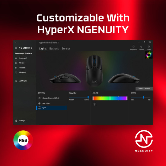 HyperX Pulsefire Haste 2 - Gaming Mouse (Black) HyperX Pulsefire Haste 2 - Gaming Mouse (Black)