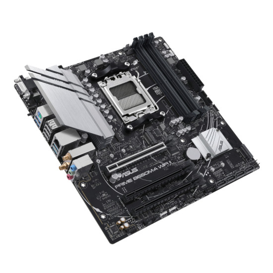 Mainboard|ASUS|AMD B650|Micro-ATX|Memory DDR5|Memory slots 4|3xPCI-Express 4.0 16x|2xM.2|1x15pin D-sub|1xHDMI|1xDisplayPort|4xUSB 2.0|4xUSB 3.2|1xPS/2|1xRJ45|3xAudio port|PRIMEB650M-AWIFIII Mainboard|ASUS|AMD B650|Micro-ATX|Memory DDR5|Memory slots 4|3xPCI-Express 4.0 16x|2xM.2|1x15pin D-sub|1xHDMI|1xDisplayPort|4xUSB 2.0|4xUSB 3.2|1xPS/2|1xRJ45|3xAudio port|PRIMEB650M-AWIFIII