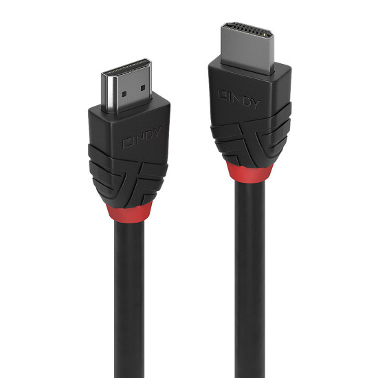Lindy 0.5m 8K60Hz HDMI Cable, Black Line Lindy 0.5m 8K60Hz HDMI Cable, Black Line