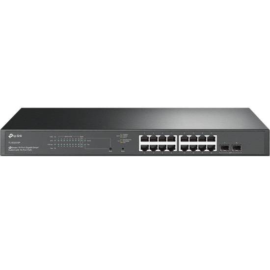JetStream 18-Port Gigabit Smart Switch with 16-Port PoE+ JetStream 18-Port Gigabit Smart Switch with 16-Port PoE+