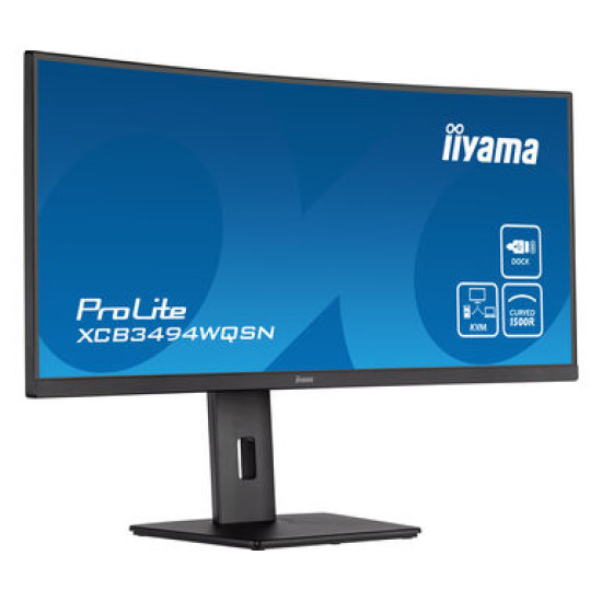 iiyama ProLite XCB3494WQSN-B5 LED display 86.4 cm (34") 3440 x 1440 pixels UltraWide Quad HD Black iiyama ProLite XCB3494WQSN-B5 LED display 86.4 cm (34") 3440 x 1440 pixels UltraWide Quad HD Black