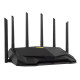 Wireless Router|ASUS|Wireless Router|6000 Mbps|Mesh|Wi-Fi 5|Wi-Fi 6|IEEE 802.11a|IEEE 802.11b|IEEE 802.11g|IEEE 802.11n|USB 3.2|4x10/100/1000M|1x2.5GbE|LAN \ WAN ports 1|Number of antennas 6|TUFGAMINGAX6000 Wireless Router|ASUS|Wireless Router|6000 Mbps|Mesh|Wi-Fi 5|Wi-Fi 6|IEEE 802.11a|IEEE 802.11b|IEEE 802.11g|IEEE 802.11n|USB 3.2|4x10/100/1000M|1x2.5GbE|LAN \ WAN ports 1|Number of antennas 6|TUFGAMINGAX6000