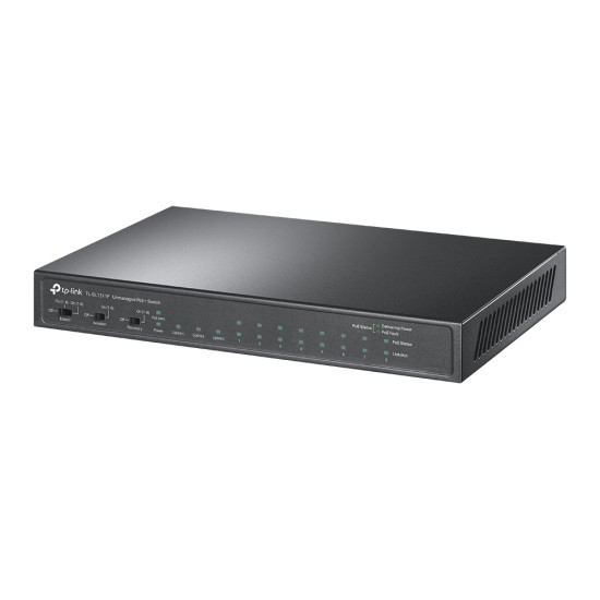 TP-Link 8-Port 10/100Mbps + 3-Port Gigabit Desktop Switch with 8-Port PoE+ TP-Link 8-Port 10/100Mbps + 3-Port Gigabit Desktop Switch with 8-Port PoE+