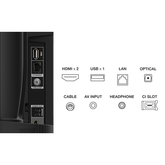 TCL S54 32S5400A TV 81.3 cm (32") HD Smart TV Wi-Fi Silver TCL S54 32S5400A TV 81.3 cm (32") HD Smart TV Wi-Fi Silver