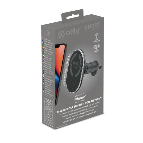 Celly GHOSTSUPERMAG Passive holder Mobile phone/Smartphone Black Celly GHOSTSUPERMAG Passive holder Mobile phone/Smartphone Black