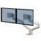Tallo Dual Monitor Arm Silver