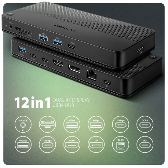 NB ACC DOCKING STATION/12IN1 HMC-U4 AXAGON NB ACC DOCKING STATION/12IN1 HMC-U4 AXAGON