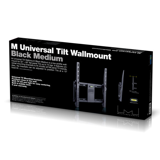 Multibrackets M Universal Tilt Wallmount Black Medium Multibrackets M Universal Tilt Wallmount Black Medium