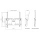Multibrackets M Universal Tilt Wallmount Black Medium Multibrackets M Universal Tilt Wallmount Black Medium