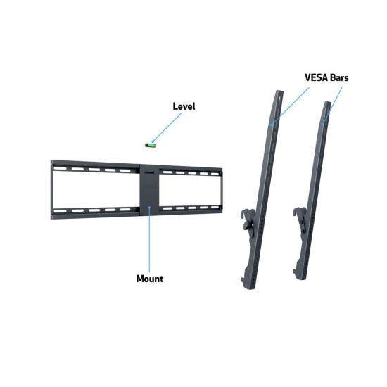 M Universal Tilt Wallmount Black Large M Universal Tilt Wallmount Black Large