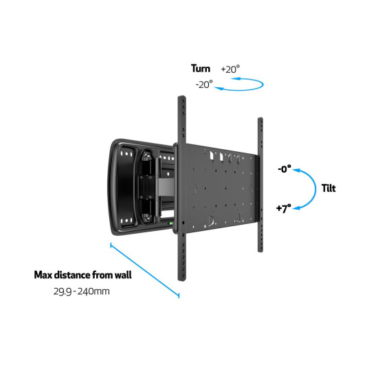 M VESA Super Slim Tilt & Turn