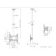Multibrackets M Public Ceilingmount Medium Single 3000 Multibrackets M Public Ceilingmount Medium Single 3000