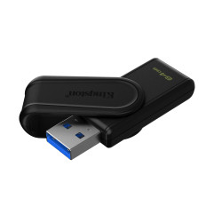 Kingston  64GB Portable USB 3.2 Gen 1 DataTraveler Exodia S (Black/Black)