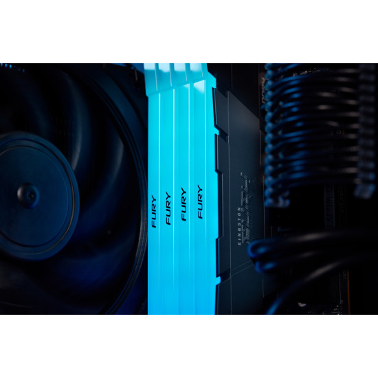 Kingston Technology FURY 16GB 3200MT/s DDR4 CL16 DIMM (Kit of 2) Renegade RGB Kingston Technology FURY 16GB 3200MT/s DDR4 CL16 DIMM (Kit of 2) Renegade RGB