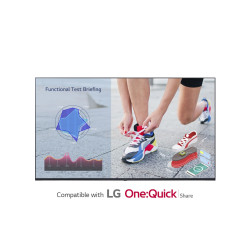 55UL3J-E Digital signage display 139.7 cm (55') IPS 400 cd/m² 4K Ultra HD Blue Built-in processor Web OS 16/7