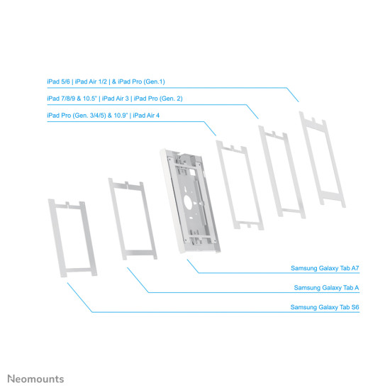 Neomounts WL15-650WH1 Tablet wall mount 9.7-11" - lockable Neomounts WL15-650WH1 Tablet wall mount 9.7-11" - lockable