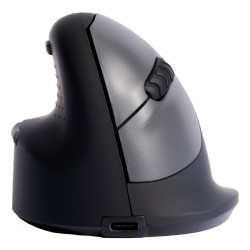 Ergonomic mouse R-Go HE Break with break software, medium (hand size 165-185 mm), left-handed, Bluetooth, black