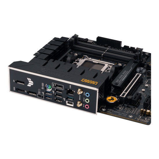 Mainboard|ASUS|AMD B650|SAM5|Micro-ATX|Memory DDR5|Memory slots 4|2xPCI-Express 4.0 1x|1xPCI-Express 4.0 16x|2xM.2|1xHDMI|2xDisplayPort|4xUSB 2.0|2xUSB 3.2|2xUSB-C|1xRJ45|3xAudio port|TUFGAMINGB650M-EWIFI Mainboard|ASUS|AMD B650|SAM5|Micro-ATX|Memory DDR5|Memory slots 4|2xPCI-Express 4.0 1x|1xPCI-Express 4.0 16x|2xM.2|1xHDMI|2xDisplayPort|4xUSB 2.0|2xUSB 3.2|2xUSB-C|1xRJ45|3xAudio port|TUFGAMINGB650M-EWIFI