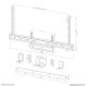 Neomounts AV2-500BL Videobar kit 43-110" - VESA - max 10 kg - universal Neomounts AV2-500BL Videobar kit 43-110" - VESA - max 10 kg - universal