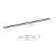 M Cable Cover Floor Black - 139mm W - 1600mm L