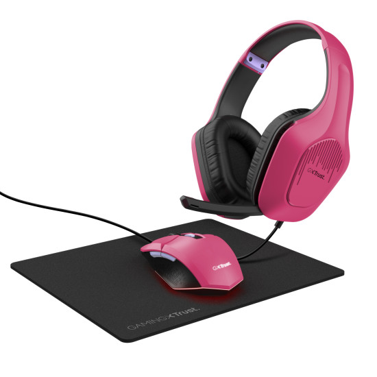 Trust GXT 790 Headset Wired Head-band Gaming Black, Pink Trust GXT 790 Headset Wired Head-band Gaming Black, Pink