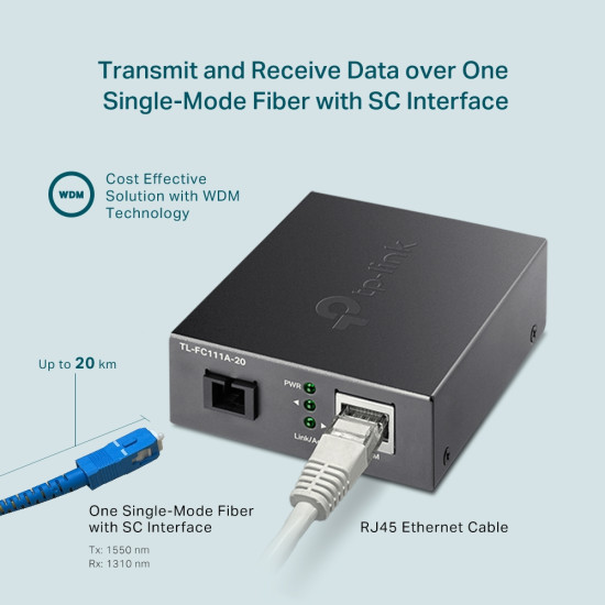 TP-Link 10/100 Mbps WDM Media Converter TP-Link 10/100 Mbps WDM Media Converter