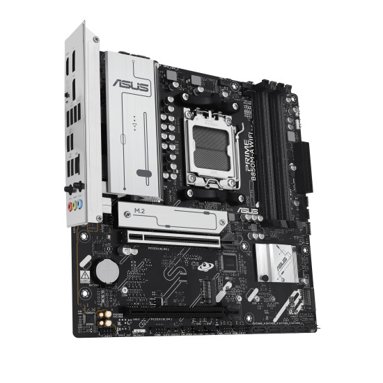 Mainboard|ASUS|AMD B850|SAM5|Micro-ATX|Memory DDR5|Memory slots 4|1xPCI-Express 4.0 16x|1xPCI-Express 5.0 16x|3xM.2|1xHDMI|2xDisplayPort|4xUSB 2.0|4xUSB 3.2|1xRJ45|3xAudio port|PRIMEB850M-AWIFI Mainboard|ASUS|AMD B850|SAM5|Micro-ATX|Memory DDR5|Memory slots 4|1xPCI-Express 4.0 16x|1xPCI-Express 5.0 16x|3xM.2|1xHDMI|2xDisplayPort|4xUSB 2.0|4xUSB 3.2|1xRJ45|3xAudio port|PRIMEB850M-AWIFI