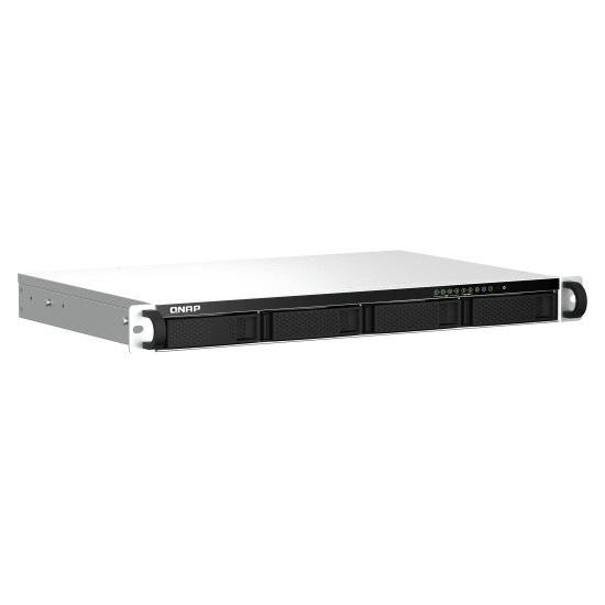 QNAP TS-464eU NAS Rack (1U) Intel® Celeron® N5095 8 GB DDR4 0 TB QNAP Turbo System Aluminium, Black QNAP TS-464eU NAS Rack (1U) Intel® Celeron® N5095 8 GB DDR4 0 TB QNAP Turbo System Aluminium, Black