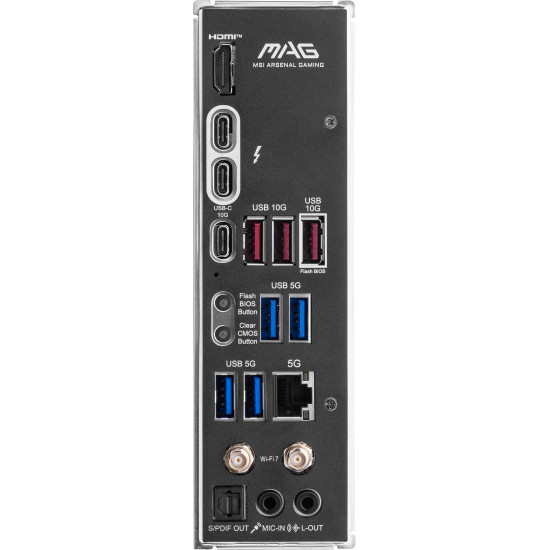 Mainboard|MSI|Intel Z890|LGA1851|ATX|Memory DDR5|Memory slots 4|2xPCI-Express 4.0 4x |1xPCI-Express 5.0 16x|4xM.2|1xHDMI|4xUSB 2.0|3xUSB 3.2|1xUSB-C|2xUSB-C w/Thunderbolt|1xOptical S/PDIF|1xRJ45|2xAudio port|MAGZ890TOMAHAWKWIFI Mainboard|MSI|Intel Z890|LGA1851|ATX|Memory DDR5|Memory slots 4|2xPCI-Express 4.0 4x |1xPCI-Express 5.0 16x|4xM.2|1xHDMI|4xUSB 2.0|3xUSB 3.2|1xUSB-C|2xUSB-C w/Thunderbolt|1xOptical S/PDIF|1xRJ45|2xAudio port|MAGZ890TOMAHAWKWIFI