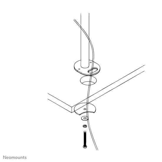 Neomounts FPMA-D960GROMMET Desk mount grommet plate 10-30" Neomounts FPMA-D960GROMMET Desk mount grommet plate 10-30"
