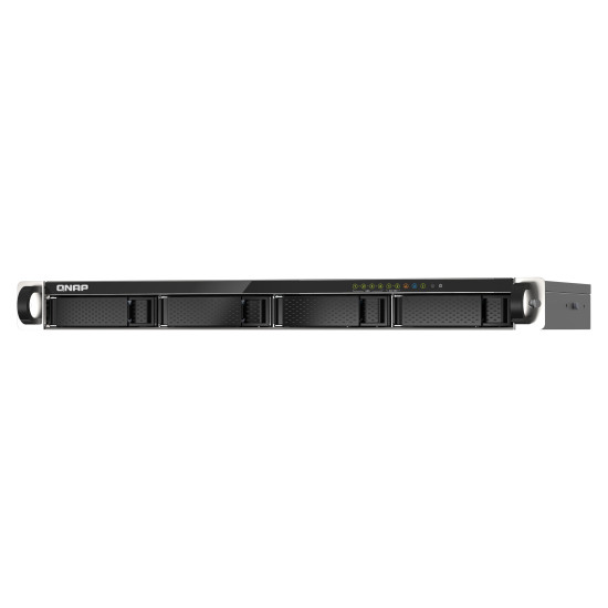 QNAP TS-435XEU NAS Rack (1U) Marvell CN9131 4 GB DDR4 0 TB QNAP QTS Black, Grey