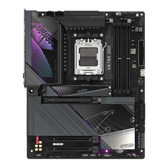 Mainboard|GIGABYTE|AMD X870E|SAM5|ATX|Memory DDR5|Memory slots 4|1xPCI-Express 3.0 4x|1xPCI-Express 4.0 4x |1xPCI-Express 5.0 16x|4xM.2|1xHDMI|2xUSB 2.0|8xUSB 3.2|2xUSB-C|1xOptical S/PDIF|1xRJ45|2xAudio port|X870EAORUSMASTER Mainboard|GIGABYTE|AMD X870E|SAM5|ATX|Memory DDR5|Memory slots 4|1xPCI-Express 3.0 4x|1xPCI-Express 4.0 4x |1xPCI-Express 5.0 16x|4xM.2|1xHDMI|2xUSB 2.0|8xUSB 3.2|2xUSB-C|1xOptical S/PDIF|1xRJ45|2xAudio port|X870EAORUSMASTER