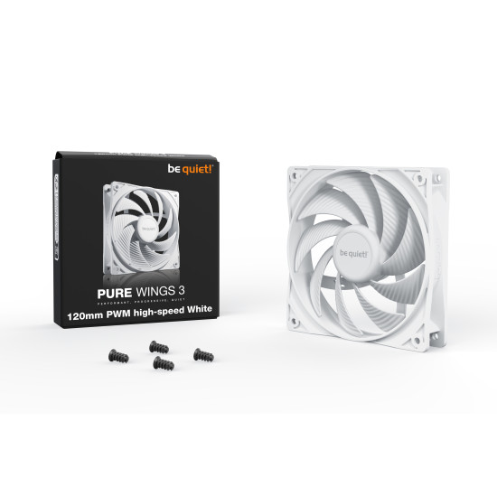 be quiet! Pure Wings 3 120mm PWM high-speed White Computer case Fan 12 cm 1 pc(s) be quiet! Pure Wings 3 120mm PWM high-speed White Computer case Fan 12 cm 1 pc(s)