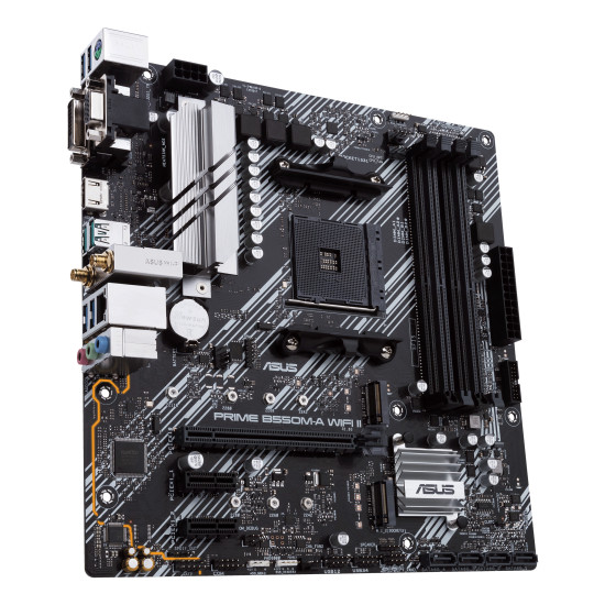 Mainboard|ASUS|AMD B550|SAM4|MicroATX|Memory DDR4|Memory slots 4|2xPCI-Express 3.0 1x|1xPCI-Express 4.0 16x|2xM.2|1x15pin D-sub|1xDVI-D|1xHDMI|2xAudio-In|1xAudio-Out|6xUSB 3.2|1xPS/2|1xRJ45|PRIMEB550M-AWIFIII Mainboard|ASUS|AMD B550|SAM4|MicroATX|Memory DDR4|Memory slots 4|2xPCI-Express 3.0 1x|1xPCI-Express 4.0 16x|2xM.2|1x15pin D-sub|1xDVI-D|1xHDMI|2xAudio-In|1xAudio-Out|6xUSB 3.2|1xPS/2|1xRJ45|PRIMEB550M-AWIFIII