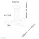 Neomounts BEAMER-C80WHITE Beamer ceiling mount - h 13-20 cm - full motion Neomounts BEAMER-C80WHITE Beamer ceiling mount - h 13-20 cm - full motion