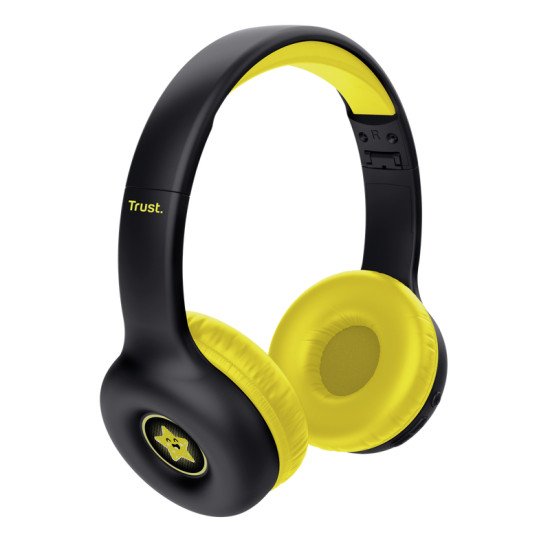 Trust Nouna Headset Wired & Wireless Head-band Calls/Music USB Type-C Bluetooth Black, Yellow Trust Nouna Headset Wired & Wireless Head-band Calls/Music USB Type-C Bluetooth Black, Yellow