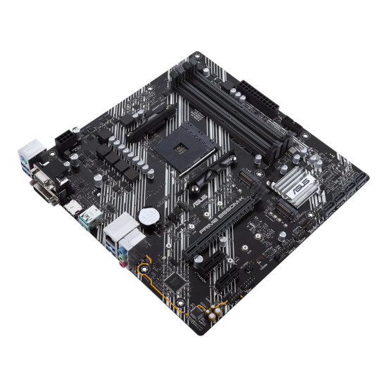 Mainboard|ASUS|AMD B550|SAM4|MicroATX|2xPCI-Express 3.0 1x|2xM.2|1xPCI-Express 4.0 16x|Memory DDR4|Memory slots 4|1x15pin D-sub|1xDVI|1xHDMI|6xUSB 3.2|1xPS/2|1xRJ45|3xAudio port|PRIMEB550M-K