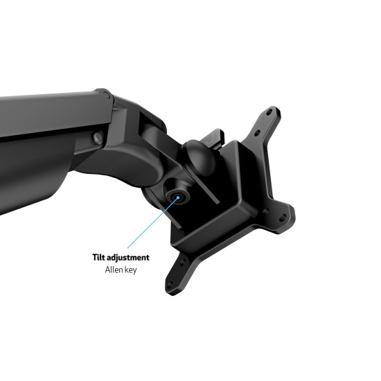 M VESA Gas Lift Arm Desk or Wall Basic Black HD M VESA Gas Lift Arm Desk or Wall Basic Black HD