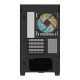 C201 PANORAMIC PC Case - Mid Tower, m-ATX, 360mm radiator support, 3 Pre-installed Fans, USB 3.0, Support RGB Fusion