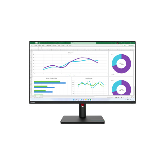 LENOVO THINKVISION T32H-30/ 31.5" QHD (2560X1440) IPS DISPLAY/ ANTI-GLARE/ 16:9/ 60HZ/ HDMI/ DP/ RJ-45/ UCB-C (90W)/ 3Y