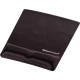 Fellowes Mouse Mat Wrist Support - Health-V Mouse Pad with Antibacterial Protection - Ergonomic Mouse Mat for Computer, Laptop, Home Office Use - Black Fellowes Mouse Mat Wrist Support - Health-V Mouse Pad with Antibacterial Protection - Ergonomic Mouse Mat for Computer, Laptop, Home Office Use - Black