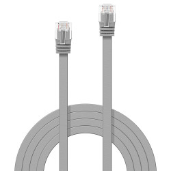 3m Cat.6 U/UTP Flat Network Cable, Grey