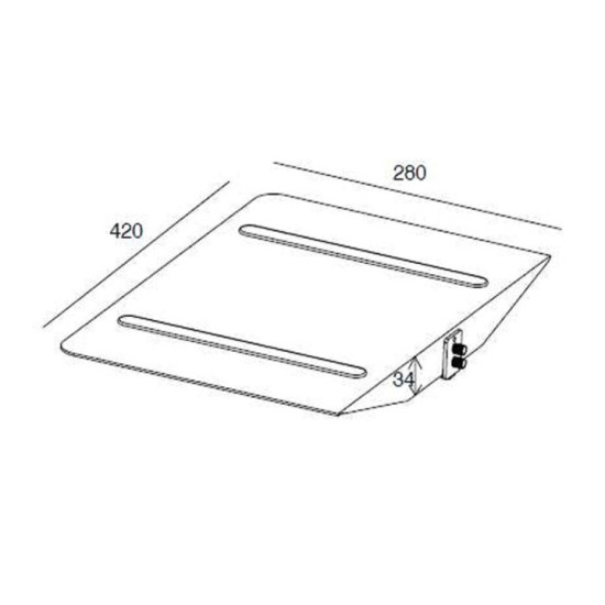 M Public Display Stand Shelf Black