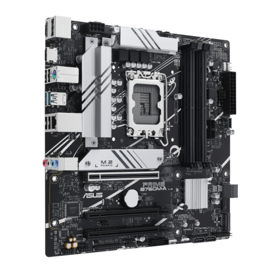 Mainboard|ASUS|Intel B760 Express|LGA1700|Micro-ATX|Memory DDR5|Memory slots 4|2xPCI-Express 4.0 16x|2xM.2|1xHDMI|2xDisplayPort|4xUSB 2.0|2xUSB 3.2|1xPS/2|1xRJ45|3xAudio port|PRIMEB760M-A-CSM Mainboard|ASUS|Intel B760 Express|LGA1700|Micro-ATX|Memory DDR5|Memory slots 4|2xPCI-Express 4.0 16x|2xM.2|1xHDMI|2xDisplayPort|4xUSB 2.0|2xUSB 3.2|1xPS/2|1xRJ45|3xAudio port|PRIMEB760M-A-CSM