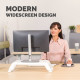Fellowes Computer Monitor Stand with 3 Height Adjustments - Hana LT Monitor Riser - Ergonomic Adjustable Monitor Stand for Computers - Max Weight 22.6KG - White Fellowes Computer Monitor Stand with 3 Height Adjustments - Hana LT Monitor Riser - Ergonomic Adjustable Monitor Stand for Computers - Max Weight 22.6KG - White