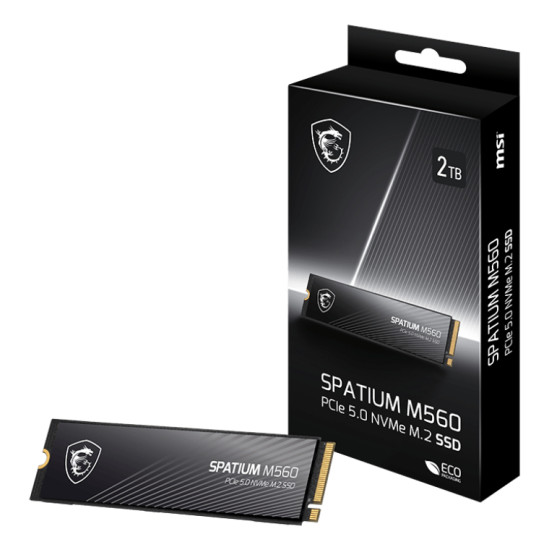SSD|MSI|SPATIUM M560|1TB|M.2|PCIe Gen5|NVMe|3D NAND|Write speed 8400 MBytes/sec|Read speed 10200 MBytes/sec|TBW 600 TB|MTBF 1500000 hours|S78-440L0F0-P83 SSD|MSI|SPATIUM M560|1TB|M.2|PCIe Gen5|NVMe|3D NAND|Write speed 8400 MBytes/sec|Read speed 10200 MBytes/sec|TBW 600 TB|MTBF 1500000 hours|S78-440L0F0-P83