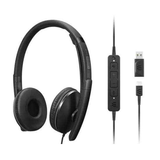 Lenovo 4XD1M45627 headphones/headset Wired Head-band USB Type-C Black Lenovo 4XD1M45627 headphones/headset Wired Head-band USB Type-C Black