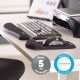 Fellowes Mouse Mat Wrist Support - PlushTouch Mouse Pad with Non Slip Rubber Base & Antibacterial Protection - Ergonomic Mouse Mat for Computer, Laptop, Home Office Use - Black Fellowes Mouse Mat Wrist Support - PlushTouch Mouse Pad with Non Slip Rubber Base & Antibacterial Protection - Ergonomic Mouse Mat for Computer, Laptop, Home Office Use - Black