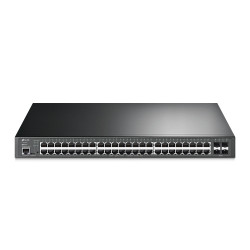 JetStream 48-Port Gigabit and 4-Port 10GE SFP+ L2+ Managed Switch with 48-Port PoE+